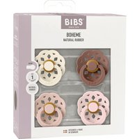 Bibs 4er-Pack Boheme Schnuller Latex, 0-6M