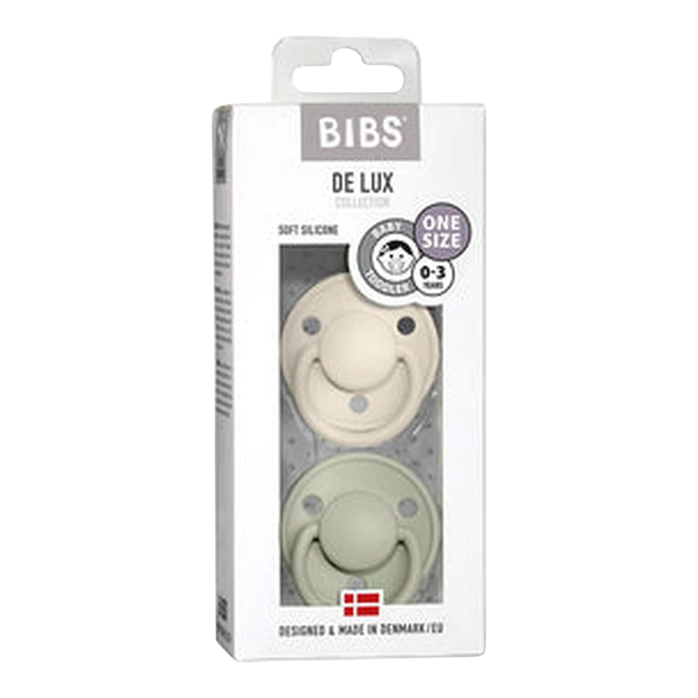 Bibs 2er-Pack De Lux Schnuller Silikon, 0-3 Jahre