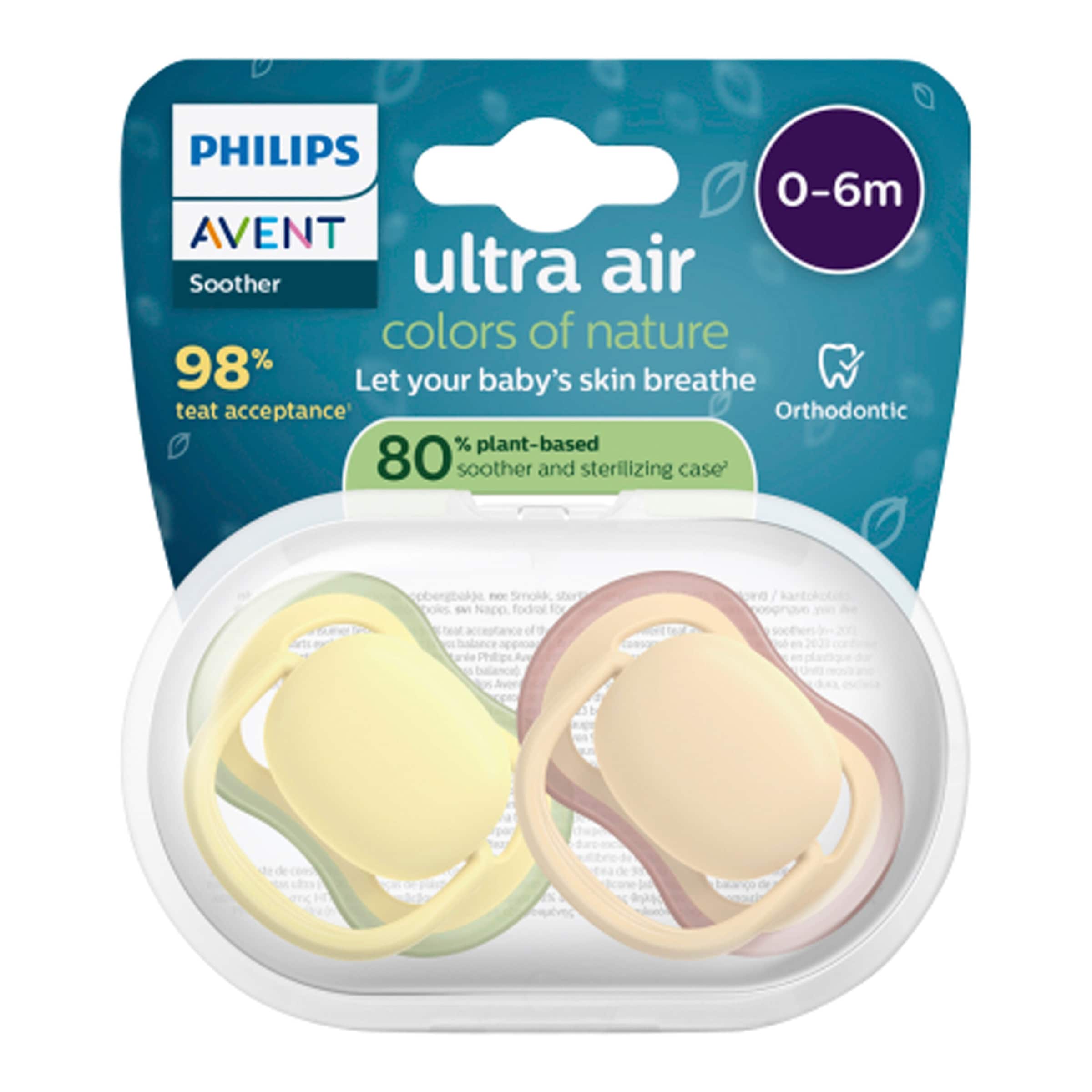 Philips Avent 2er-Pack Schnuller ultra air, 0-6M