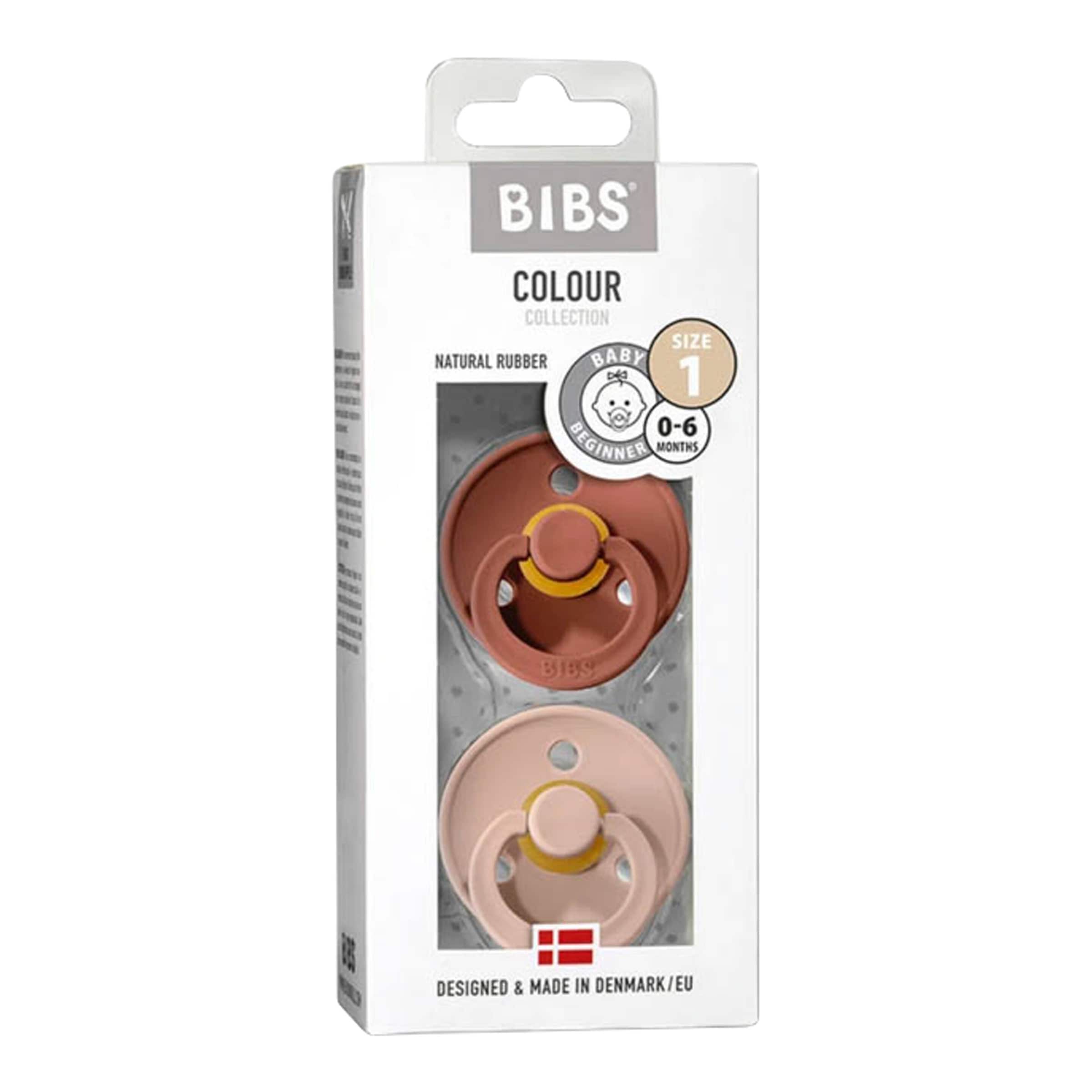 Bibs 2er-Pack Colour Schnuller Latex, 0-6M