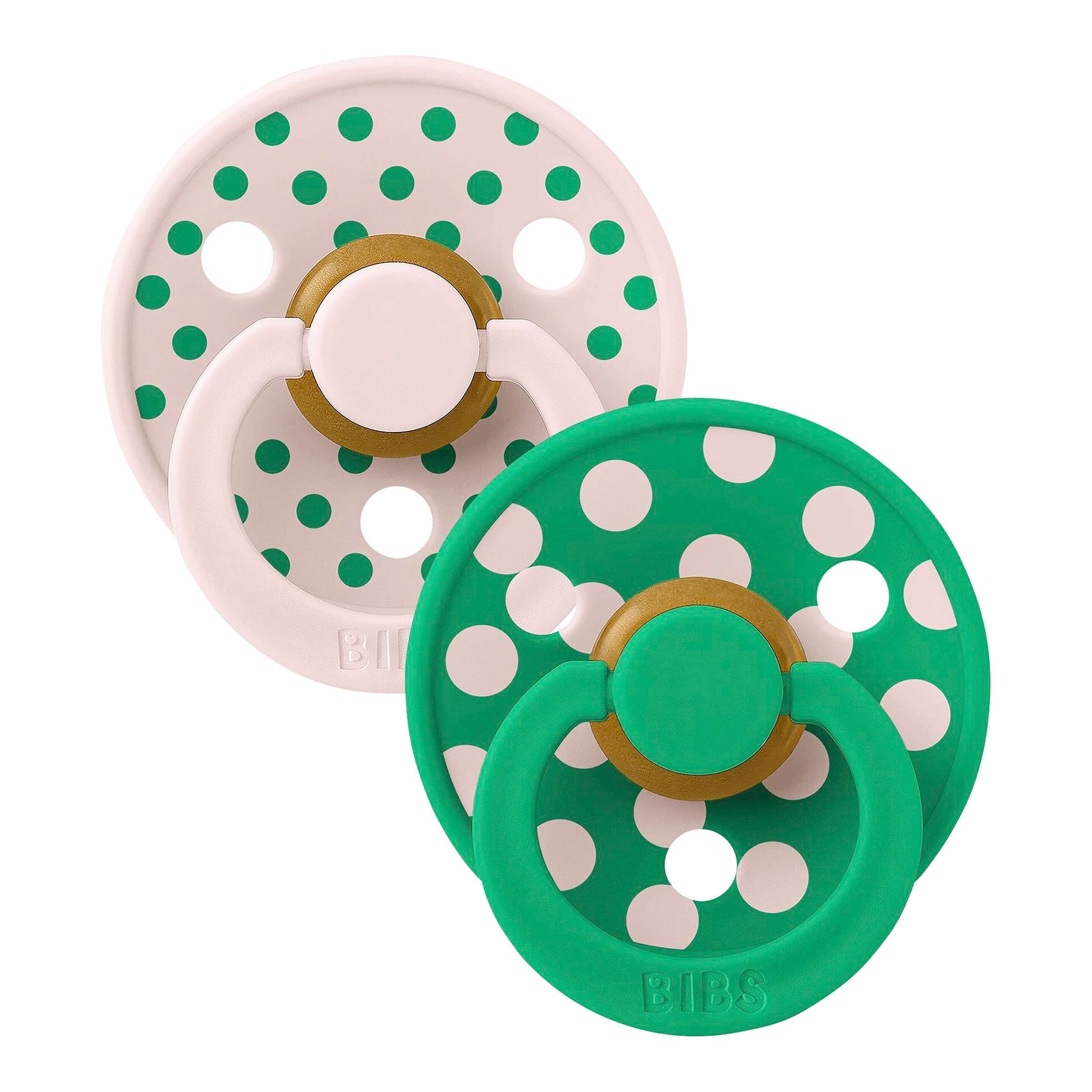 Bibs 2er-Pack Polka Collection Schnuller Latex, 0-6M