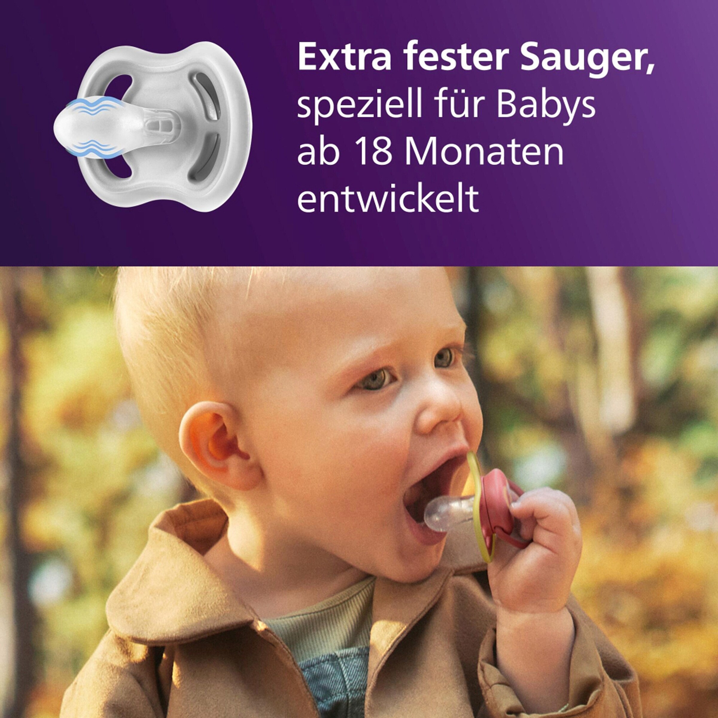 Philips Avent 2er-Pack Schnuller ultra air, ab 18M