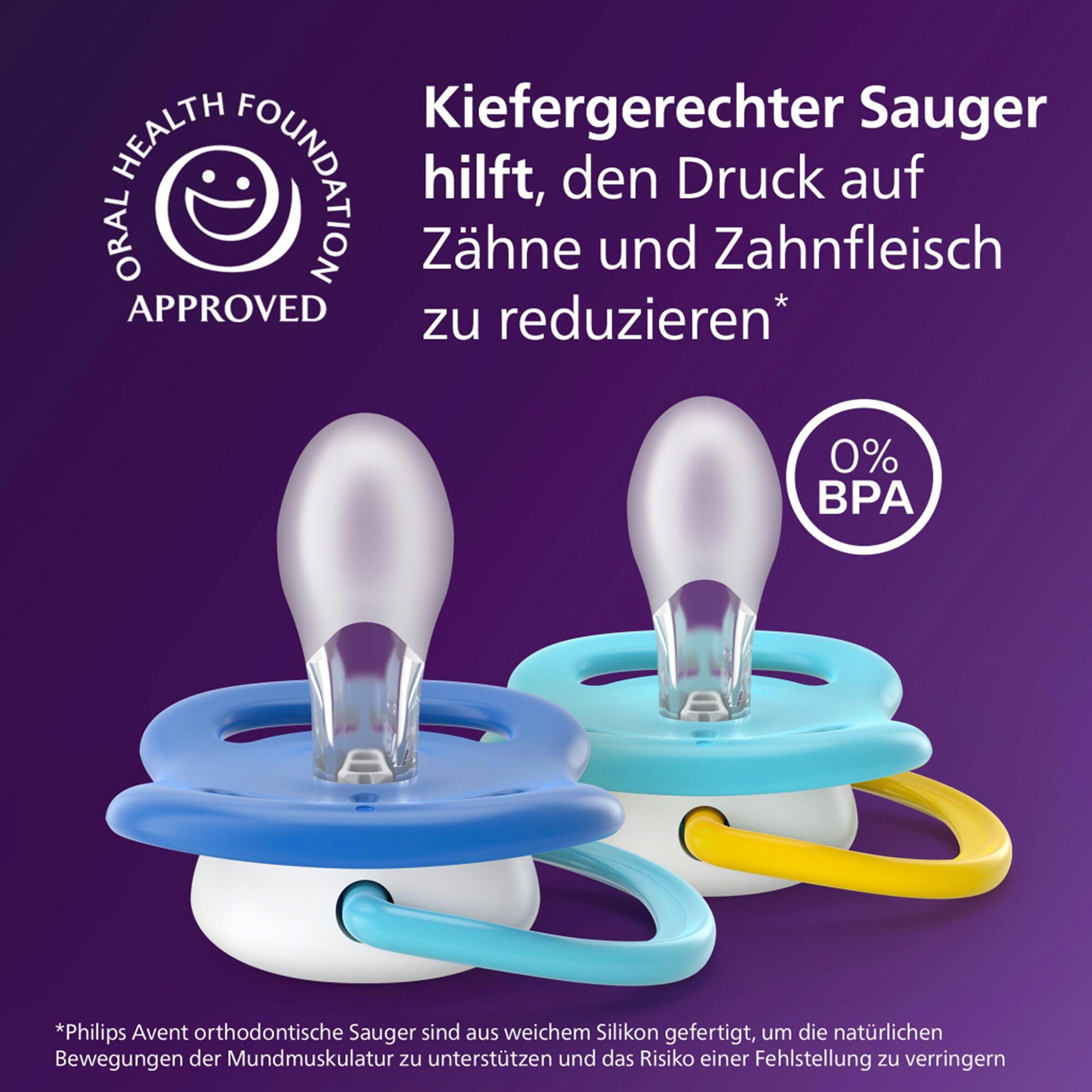Philips Avent 2er-Pack Schnuller ultra air happy, 6-18M