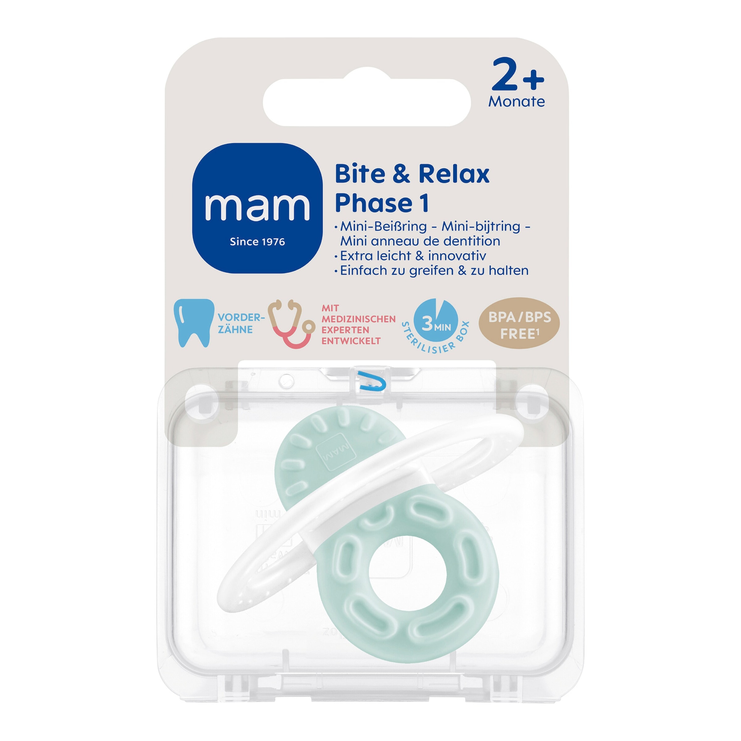 Mam Beißring Bite & Relax Phase 1 ab 2 Monaten