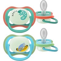 Philips Avent 2er-Pack Schnuller ultra air Nighttime, 6-18M