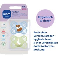 Mam 2er-Pack Schnuller Perfect Silikon, 0-6M