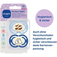 Mam 2er-Pack Schnuller Perfect Night Silikon, 16+ M