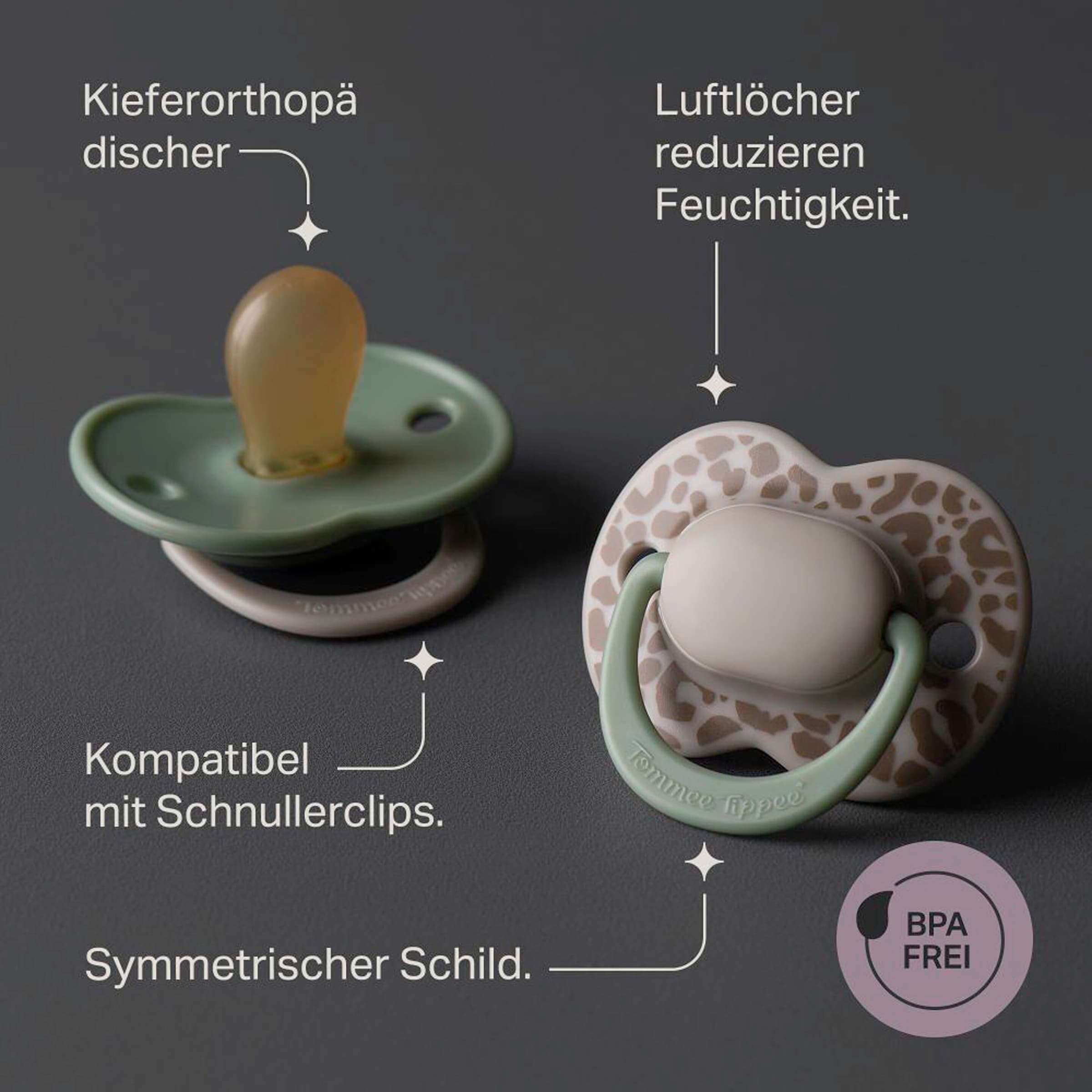 Tommee Tippee 2er-Pack Schnuller Latex 6-18M